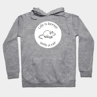 Disc Life is Better with a Rat Animals Quote Hoodie